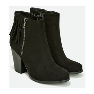 WORN ONCE: Black Bootie Heels.